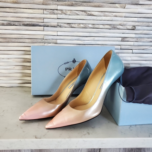 Prada SE Ombre Patent Pumps - Picture 2 of 7